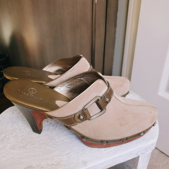 Cole Haan Studded platform slip on mules - Picture 3 of 14